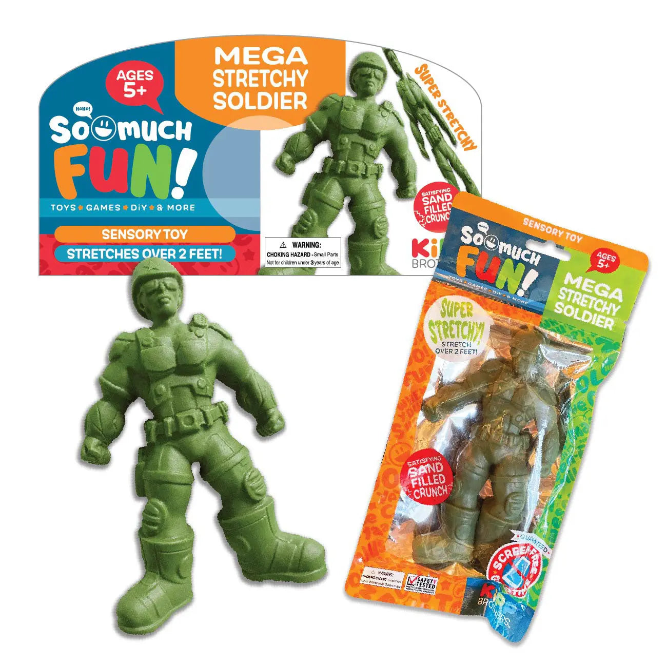 Stretchy Sand Soldier Toy - 12 Pieces Per Pack 22956 KIPP BROTHERS