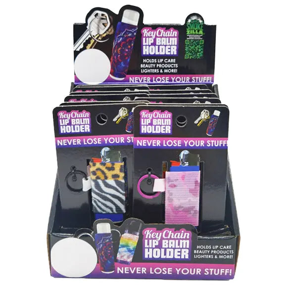 Neoprene Lighter Case Key Chain - 12 Pieces Per Retail Ready Display 23036 SMOKEZILLA