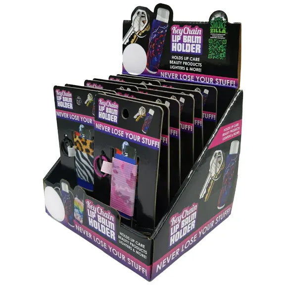 Neoprene Lighter Case Key Chain - 12 Pieces Per Retail Ready Display 23036 SMOKEZILLA