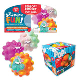 Fidget Pop Ball Toy - 12 Pieces Per Retail Ready Display 23065