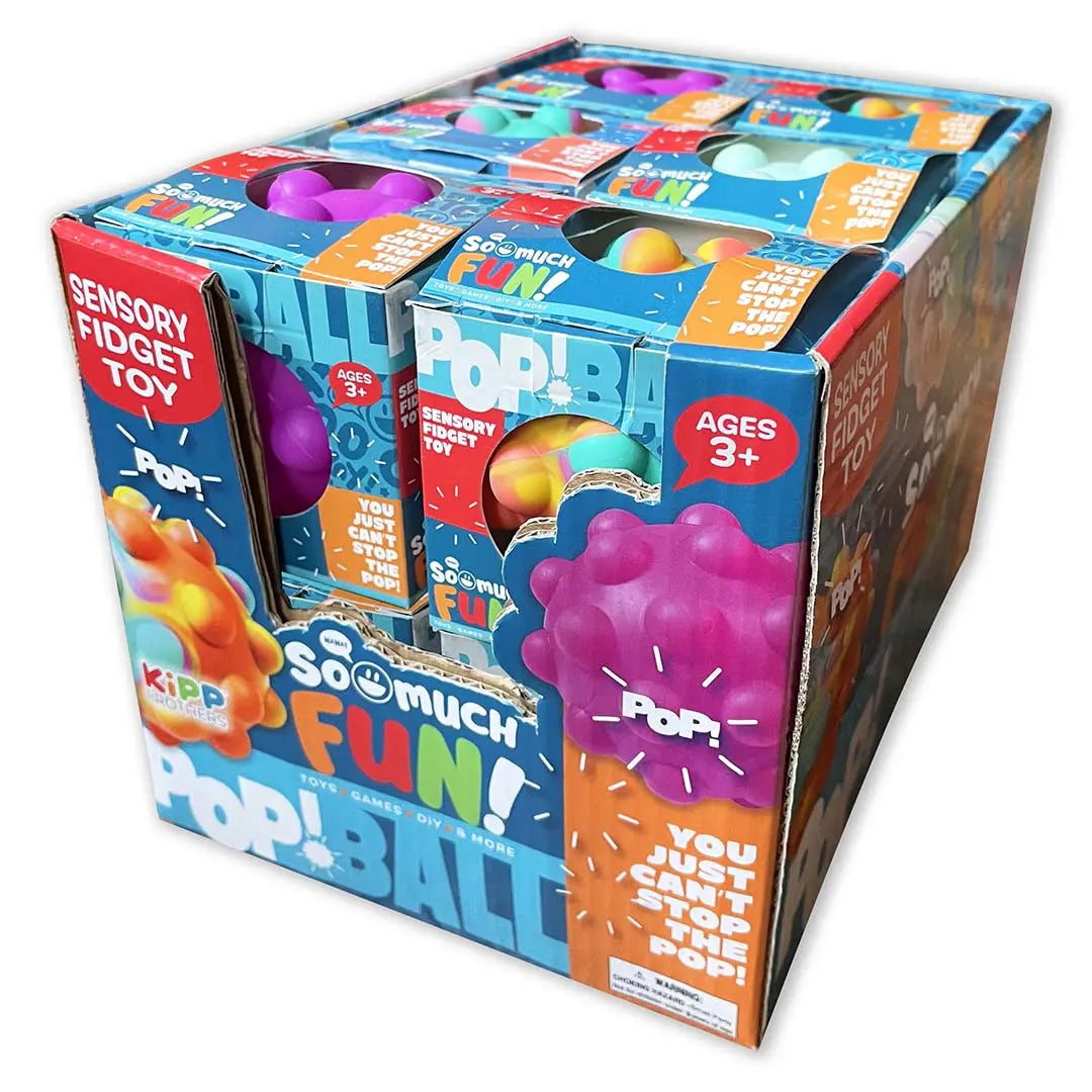 Fidget Pop Ball Toy - 12 Pieces Per Display 23116 KIPP BROTHERS