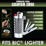 Metal Grinder Lighter Case with Tools- 6 Pieces Per Retail Ready Display 23076 SMOKEZILLA