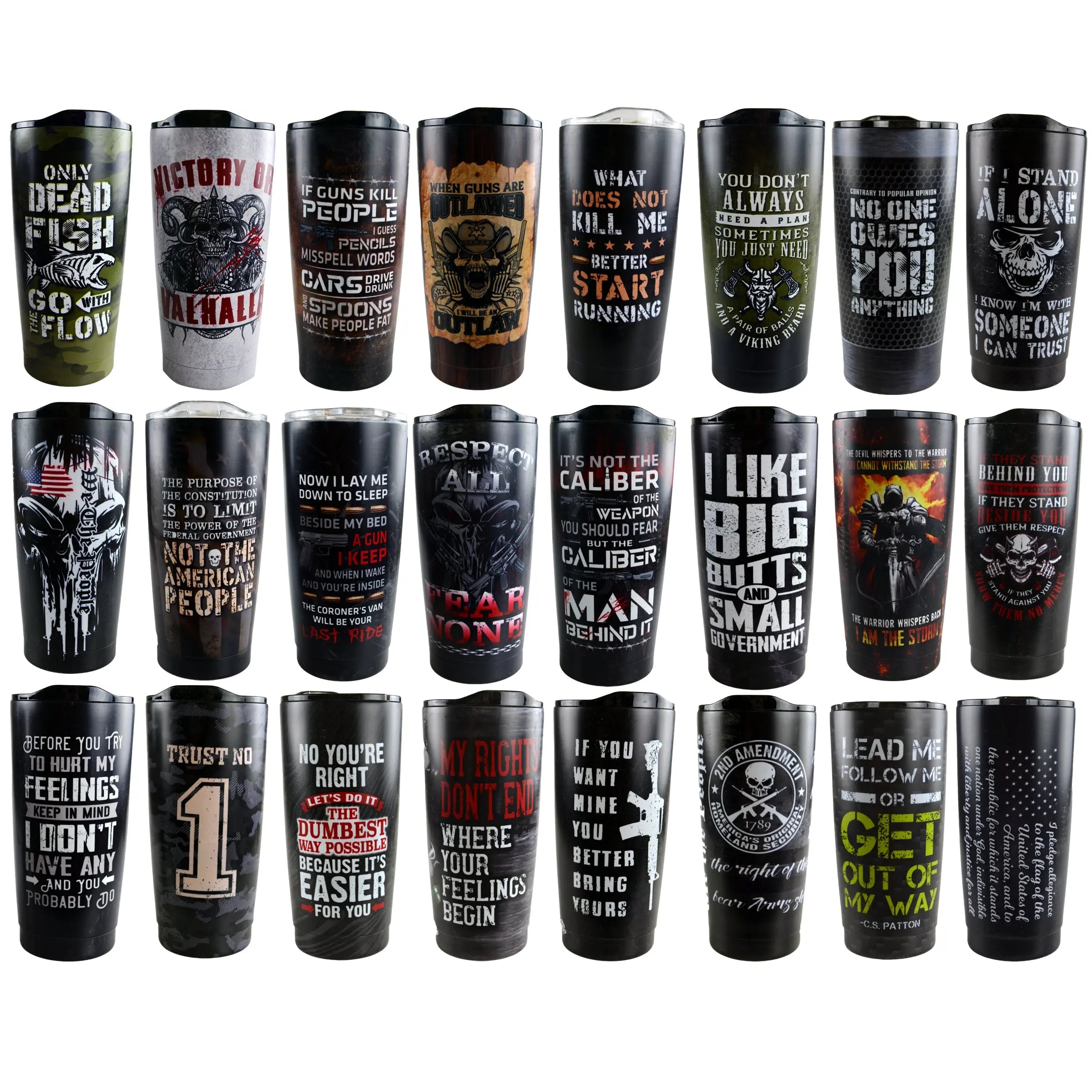 Patriotic Tac Gear Insulated Cup and Accessory Assortment - 84 Pieces Per Retail Ready Display 88387 TAC GEAR