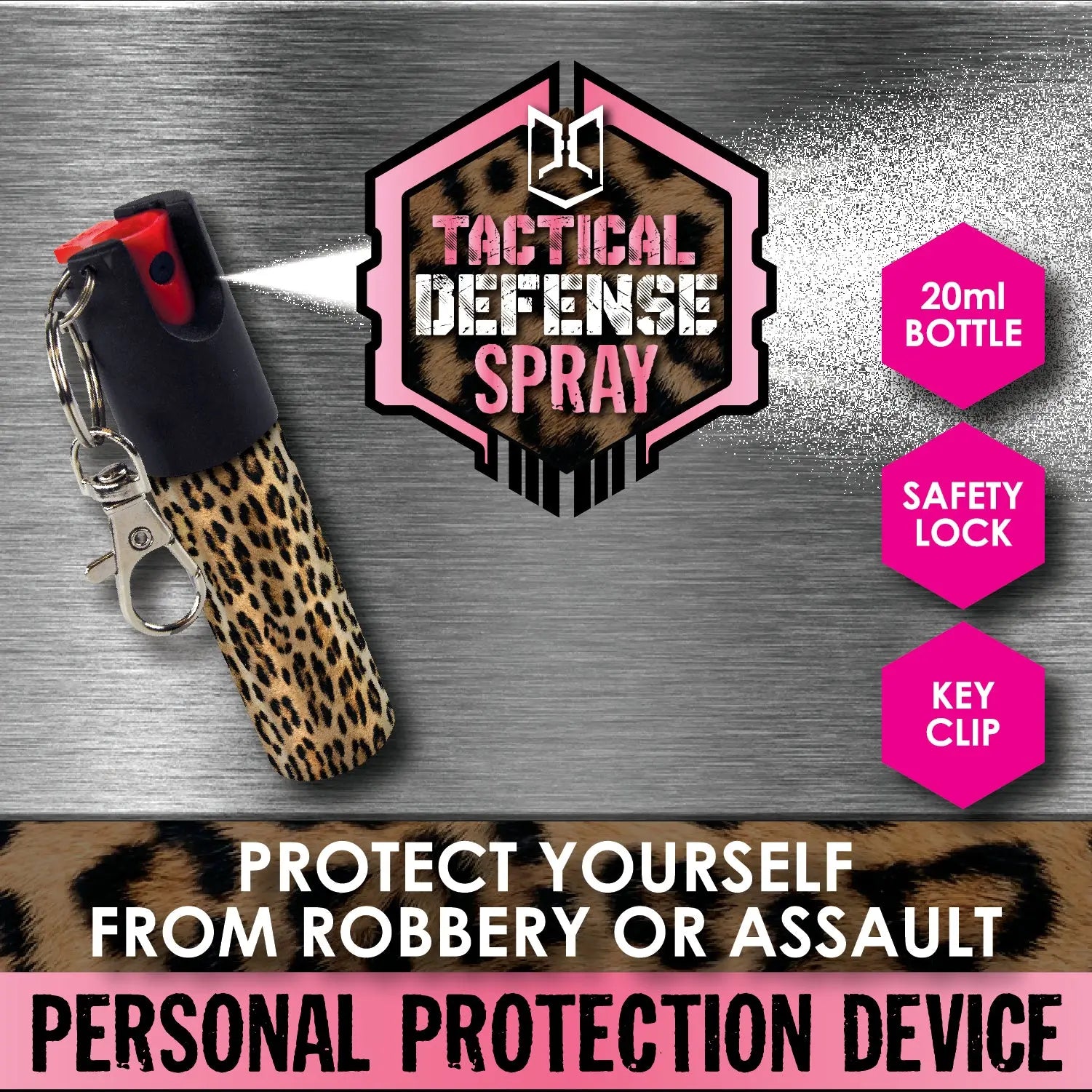 Tac Gear Defense Spray 6 Pieces Per Retail Ready Display 23102 TAC GEAR