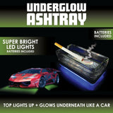Glass Ashtray with LED Light Design - 6 Pieces Per Retail Ready Display 23103 SMOKEZILLA