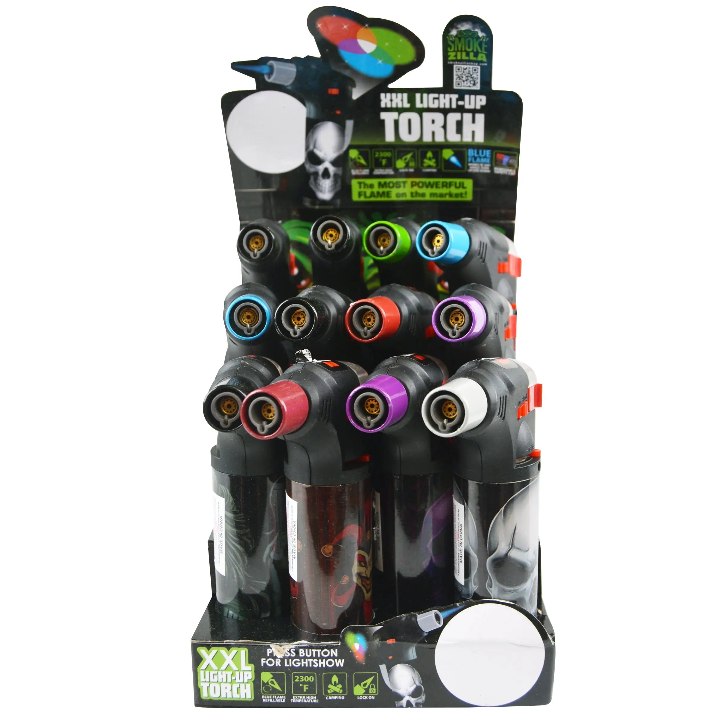 Light-Up XXL Torch Lighter - 12 Pieces Per Retail Ready Display 23113 SMOKEZILLA
