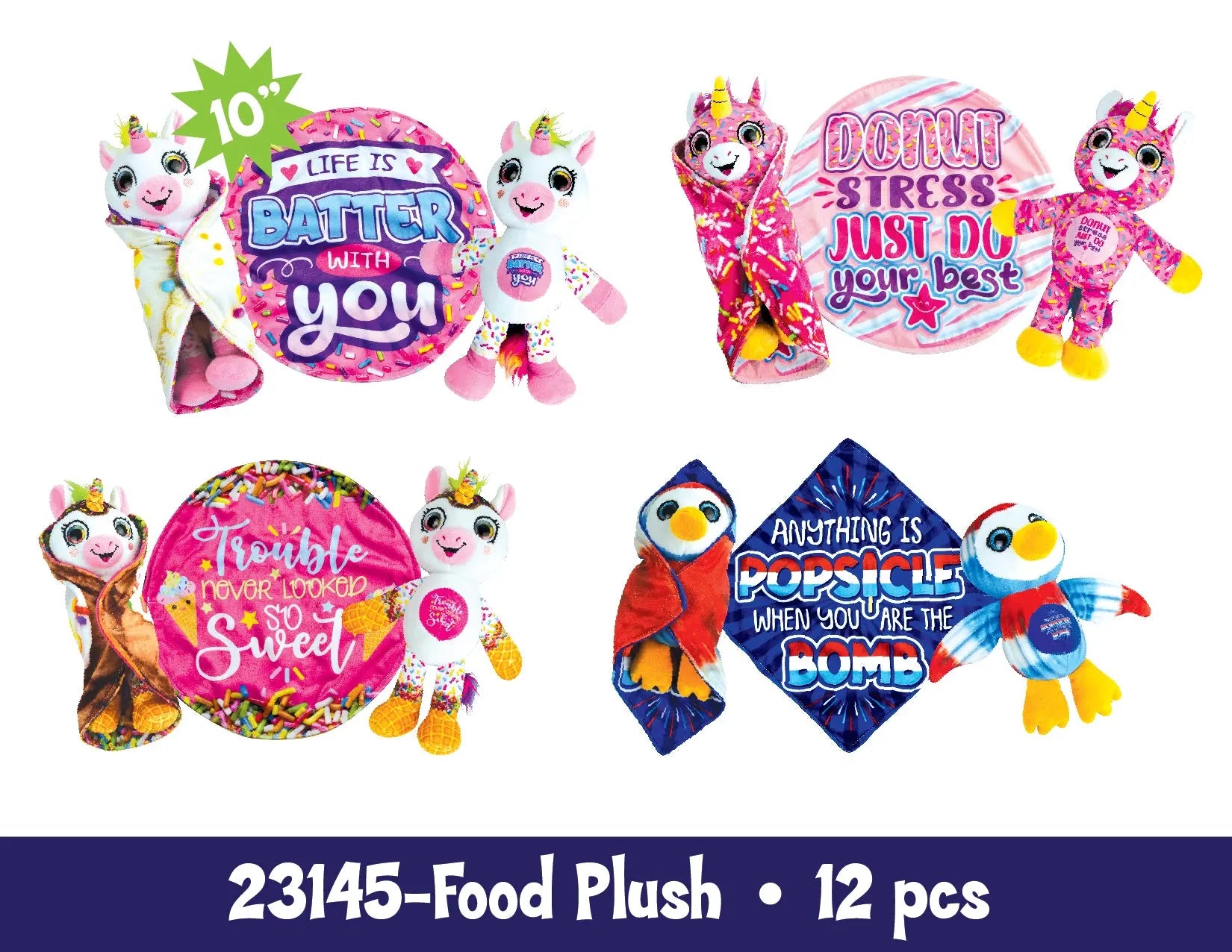 Blanket Plush Floor Display Assortment Floor Display - 36 Pieces Per Retail Ready Display 88399 KIPP BROTHERS