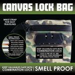Smell Proof Canvas Locking Storage Bag - 6 Pieces Per Retail Ready Display 23700 SMOKEZILLA