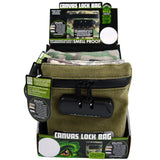 Smell Proof Canvas Locking Storage Bag - 6 Pieces Per Retail Ready Display 23221 SMOKEZILLA