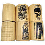 Wood Insulated Can and Bottle Cooler - 6 Pieces Per Retail Ready Display 23222 POLAR GEAR