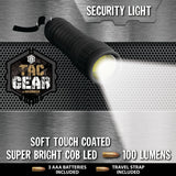 LED Flashlight with Soft Touch Coating - 12 Pieces Per Retail Ready Display 23289 TAC GEAR