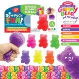 Squish and Squeeze Scented Gummy Bear Bead Ball Toy - 12 Pieces Per Pack 23355