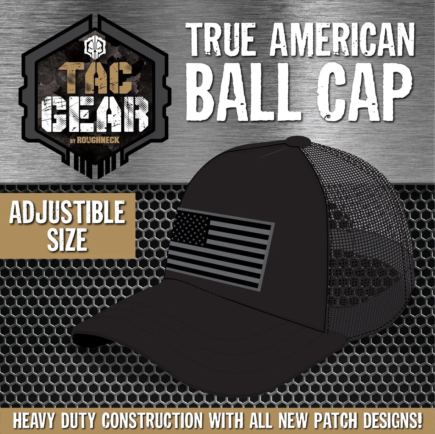Patriotic American Flag Trucker Hat - 6 Pieces Per Retail Ready Display 23505 TAC GEAR