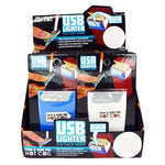 Cigarette Pack Thin USB Coil Lighter - 12 Pieces Per Retail Ready Display 23607 NOVELTY INC