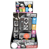 Car Door Light Projector with Assorted Designs - 6 Pieces Per Retail Ready Display 23694 CAR VIBEZ