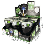Glow in The Dark Printed Lid Butt Bucket Ashtray with LED Light - 6 Per Retail Ready Display 23786 SMOKEZILLA