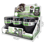 Printed Lid Butt Bucket Ashtray with Power Exhaust Fan - 6 Per Retail Ready Display 24394 SMOKEZILLA