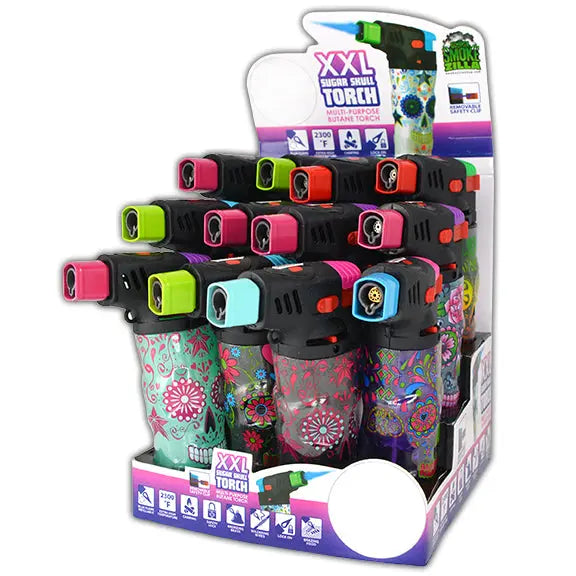 Molded Skull XXL Torch Lighter - 12 Pieces Per Retail Ready Display 24622 SMOKEZILLA