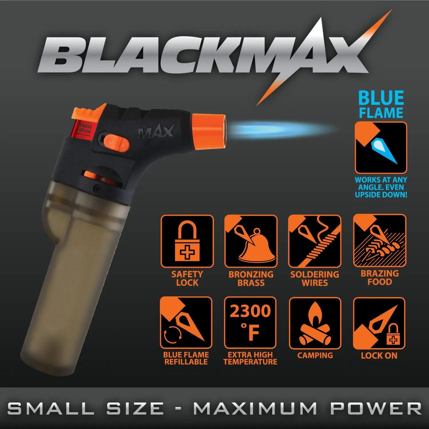 Black Max Torch Lighter - 12 Pieces Per Retail Ready Display 41508 SMOKEZILLA