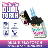 Sugar Skull Dual Torch Lighter - 15 Pieces Per Retail Ready Display 25184 SMOKEZILLA