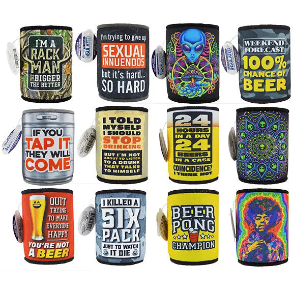 Neoprene Can and Bottle Cooler - 12 Pieces Per Retail Ready Display 25200 POLAR GEAR