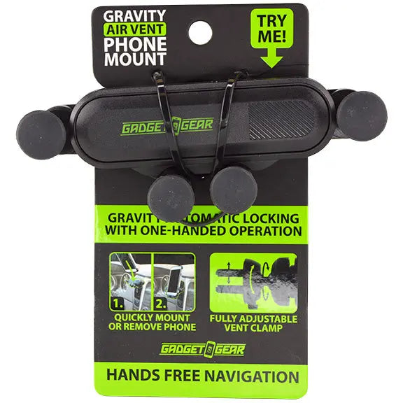 Phone Mount with Car Vent Clip - 6 Pieces Per Retail Ready Display 25590MN GADGET GEAR