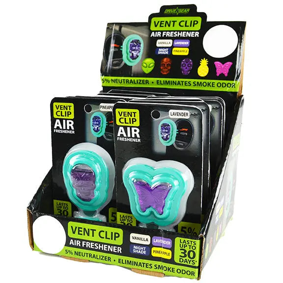 Air Freshener with Vent Clip - 12 Pieces Per Retail Ready Display 25603 GADGET GEAR