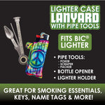 Neoprene Lighter Case and Tools with Lanyard - 6 Pieces Per Retail Ready Display 26008 SMOKEZILLA