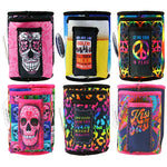 Neoprene Can and Bottle Cooler with Cigarette Pouch - 6 Pieces Per Retail Ready 26443 POLAR GEAR