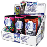 Neoprene Slim Can Cooler - 6 Pieces Per Retail Ready Display 26582 POLAR GEAR