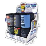 Neoprene Can and Bottle Cooler - 12 Pieces Per Retail Ready Display 26602 POLAR GEAR