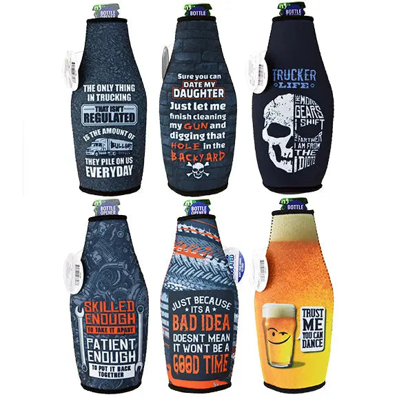 Neoprene Can and Bottle Cooler - 6 Pieces Per Retail Ready Display 26606 POLAR GEAR