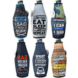 Neoprene Can and Bottle Cooler Coozie - 6 Pieces Per Retail Ready Display 26612