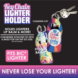 Neoprene Lighter Case Key Chain - 12 Pieces Per Retail Ready Display 26816 SMOKEZILLA