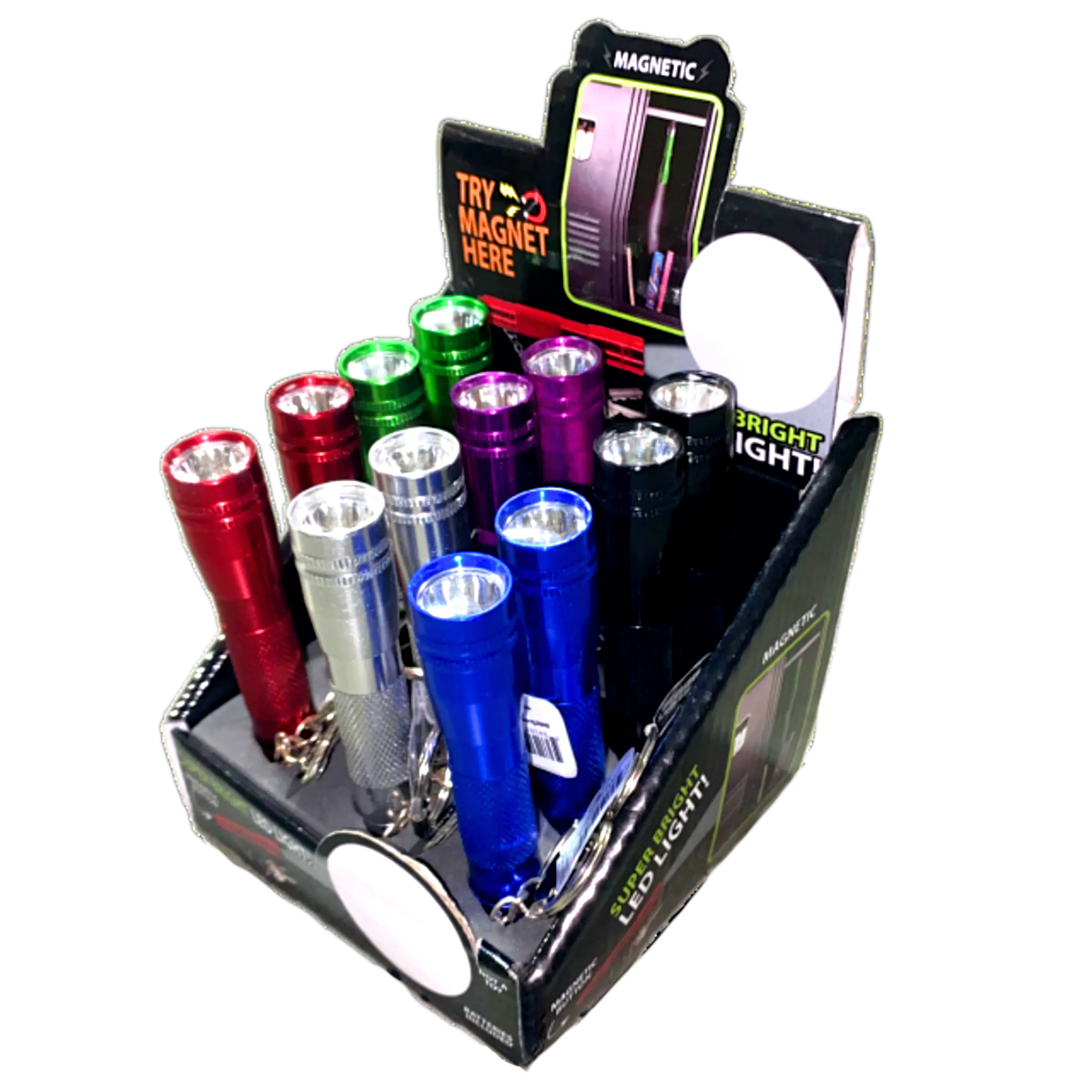 Flashlight Key Chain - 12 Pieces Per Retail Ready Display 28574 NOVELTY INC