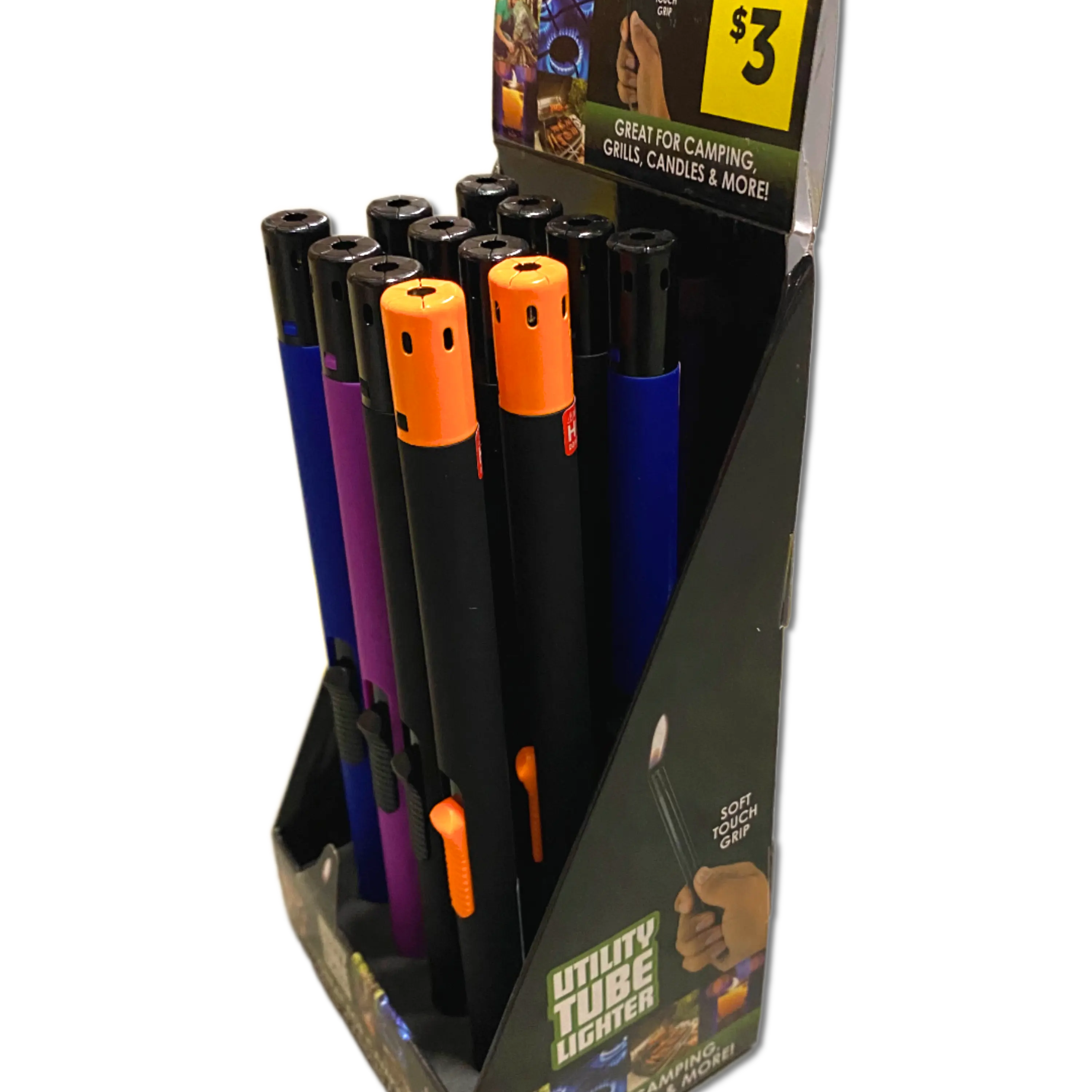 Utility Tube Lighter - 12 Pieces Per Retail Ready Display 40861 SMOKEZILLA