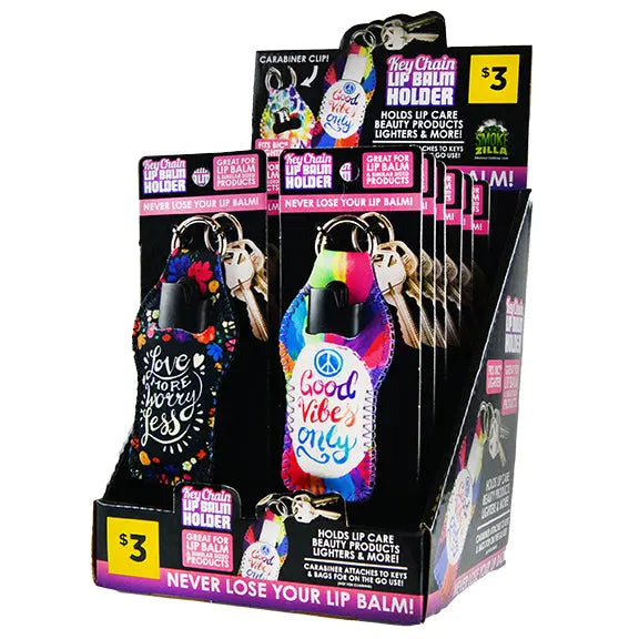 Neoprene Lighter Holder Key Chain - 12 Pieces Per Retail Ready Display 41327 SMOKEZILLA