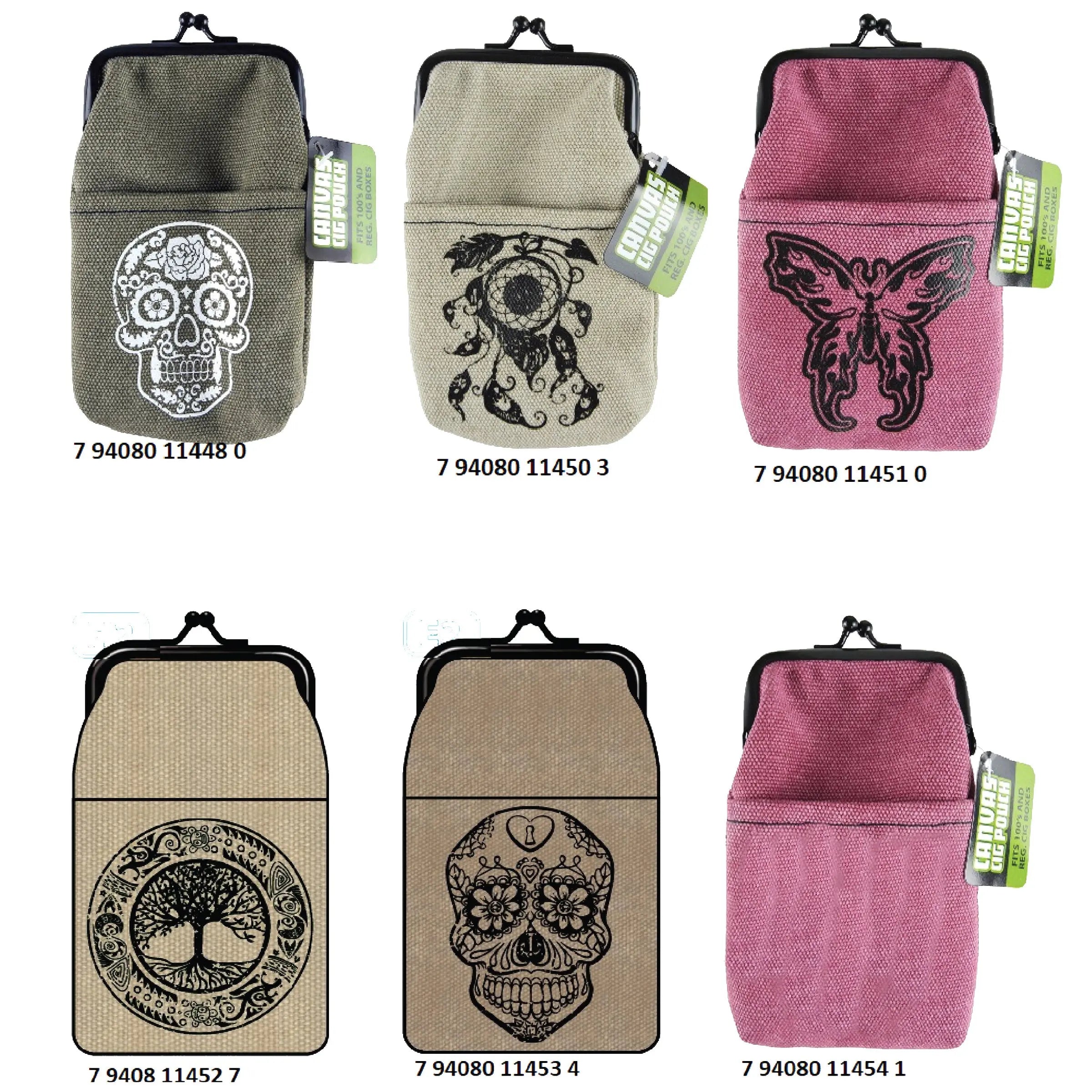 Canvas Cigarette Pouch - 6 Pieces Per Retail Ready Display 41382 SMOKEZILLA