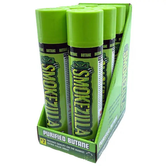 300ML Bulk Smokezilla Butane Refill - 6 Pieces Per Retail Ready Display 41397 SMOKEZILLA