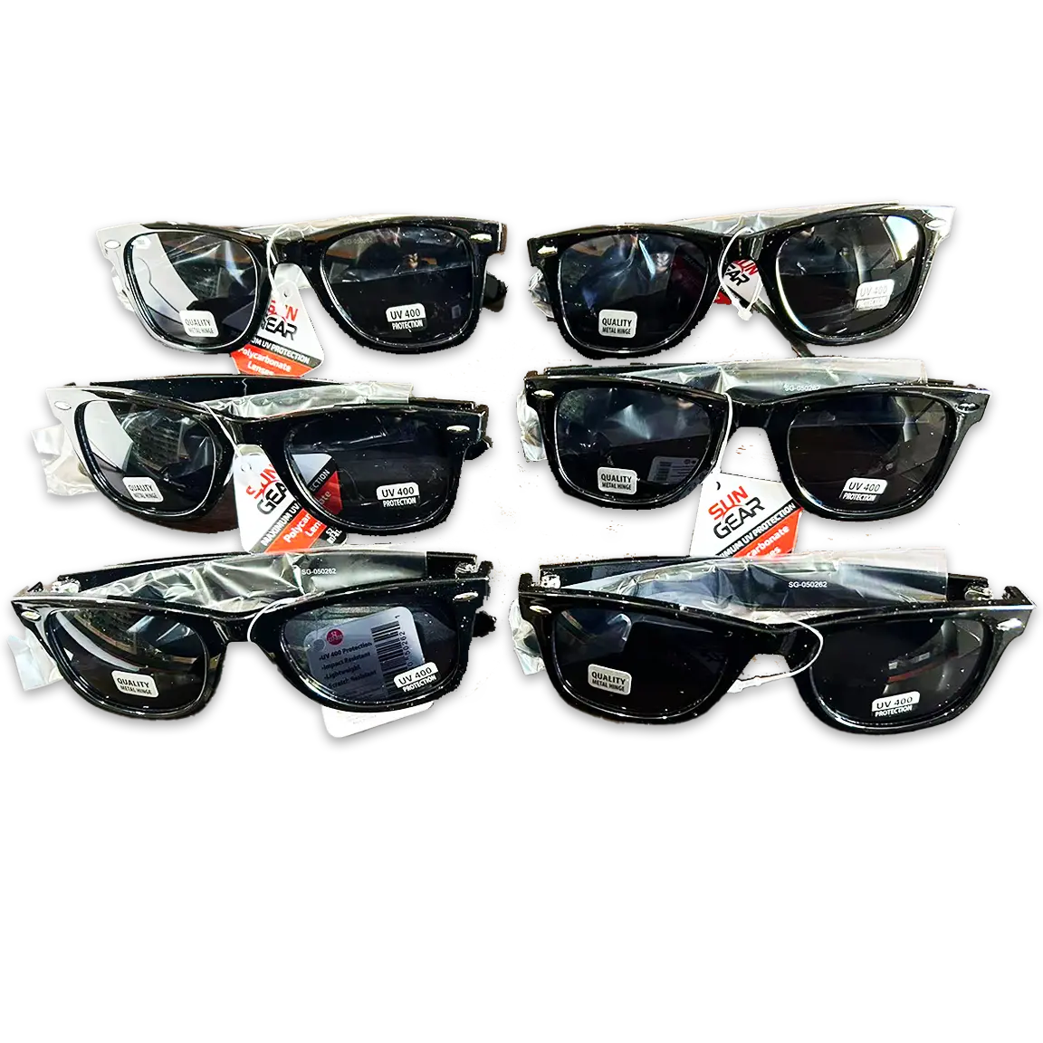 Sunglasses Sungear Assortment - 6 Pieces Per Pack 50262 SUN GEAR
