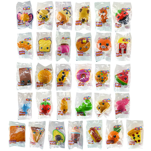 Squish N Squeez'Ems Assortment Floor Display - 36 Pieces Per Retail Ready Display 88114 KIPP BROTHERS