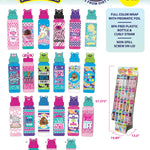 24Oz Kids Water Bottle Assortment Floor Display - 24 Pieces Per Retail Ready Display 88211 KIPP BROTHERS