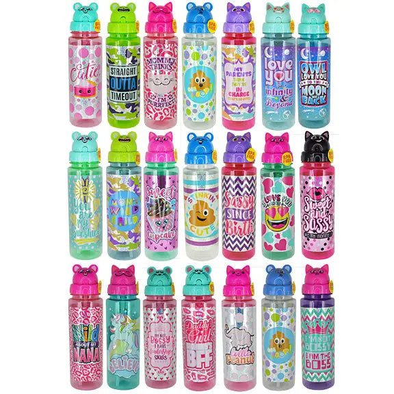 24Oz Kids Water Bottle Assortment Floor Display - 24 Pieces Per Retail Ready Display 88211 KIPP BROTHERS