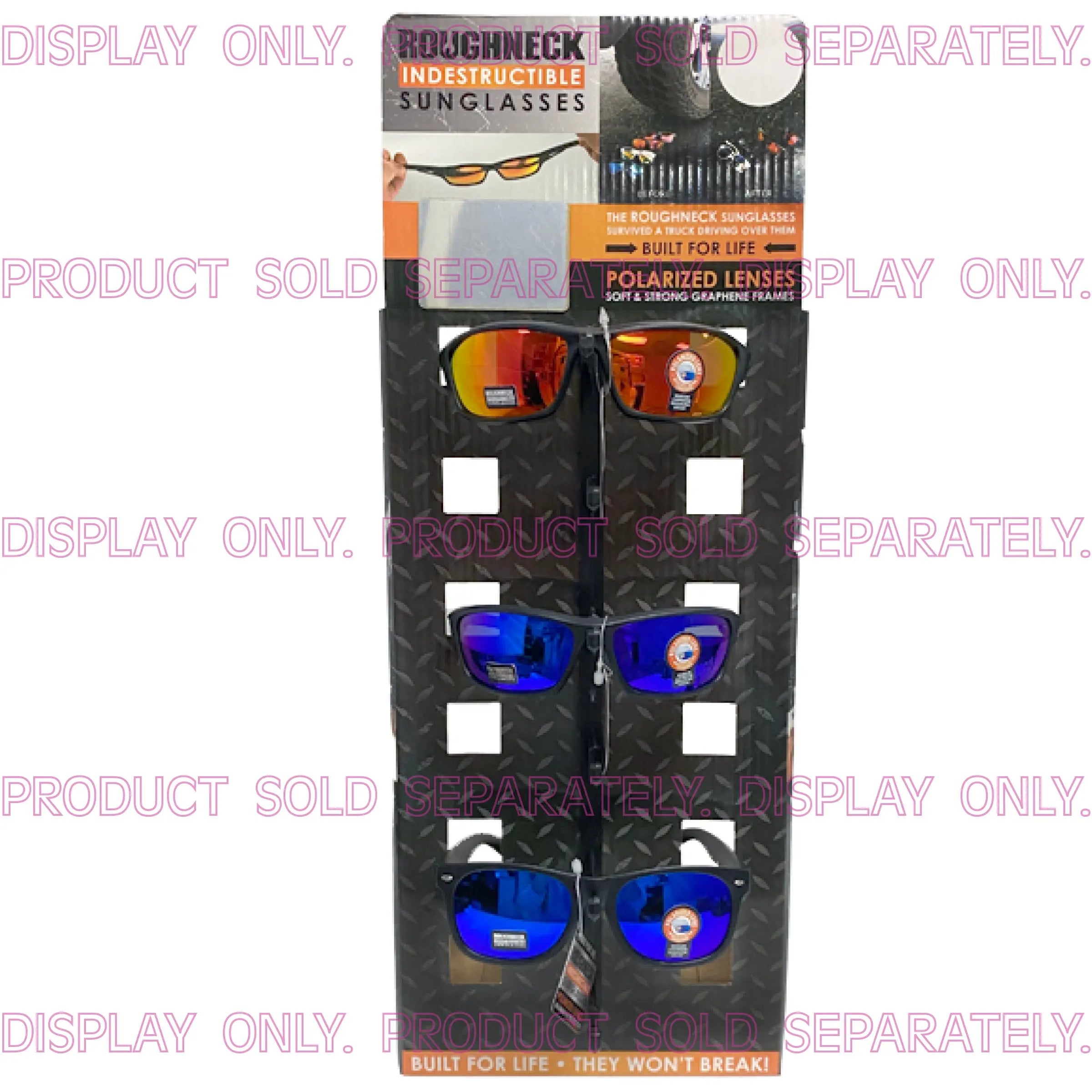 Merchandising Fixture - Corrugated Roughneck Sunglasses Countertop Display 88335 ROUGHNECK