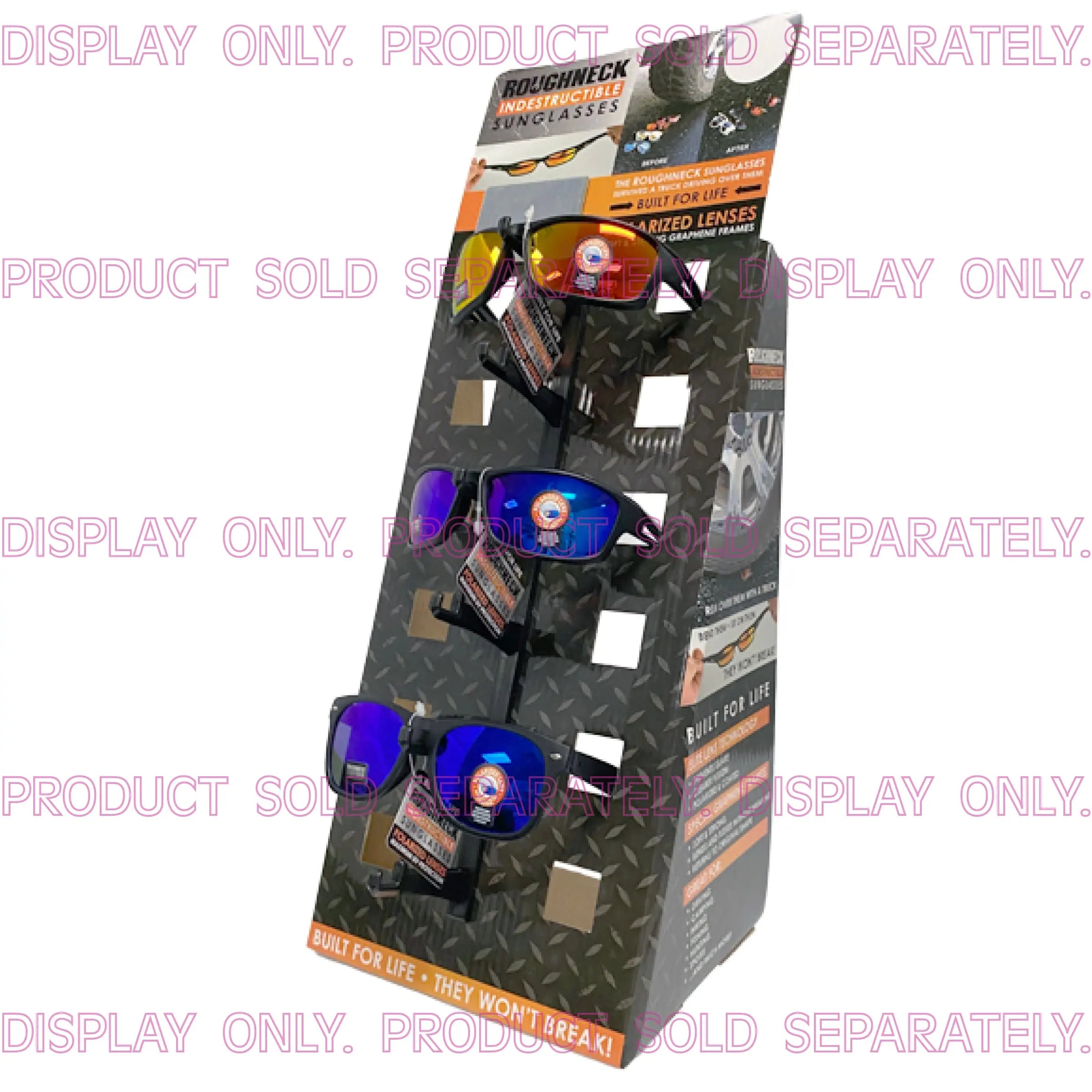 Merchandising Fixture - Corrugated Roughneck Sunglasses Countertop Display 88335 ROUGHNECK