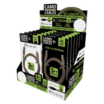 Charging Cable Camo Assortment 3FT - 12 Pieces Per Retail Ready Display 88457 GADGET GEAR