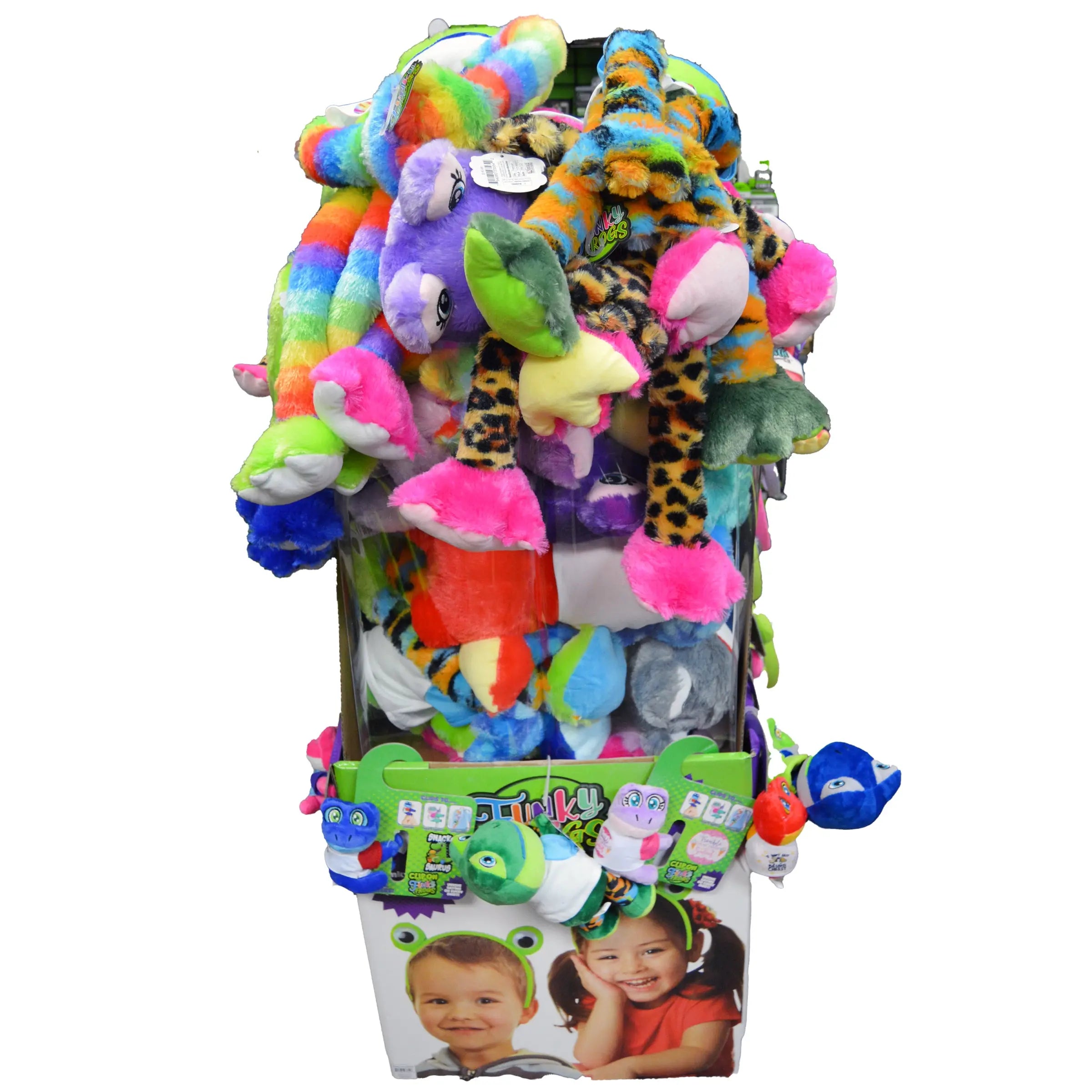 Plush Long Arm Frog Assortment Floor Display - 39 Pieces Per Retail Ready Display 88275 KIPP BROTHERS