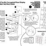 Merchandising Fixture - Corrugated So Much Fun Toy Bin Floor Display ONLY 975280 KIPP BROTHERS