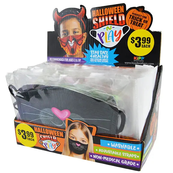 Halloween Printed Mask - 24 Pieces Per Retail Ready Display KP4183 KIPP BROTHERS