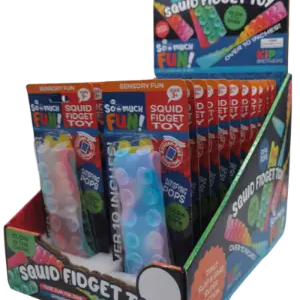 Fidget Pop Sensory Squid Toy - 24 Pieces Per Retail Ready Display 23264 KIPP BROTHERS